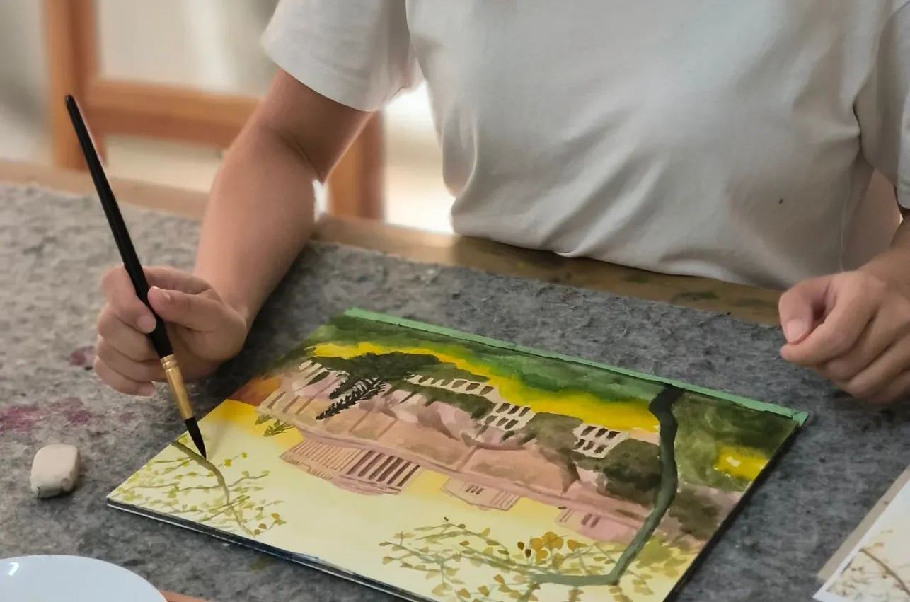 Atene: workshop per dipingere l'Acropoli/paesaggio con un artista locale