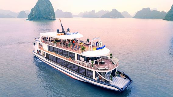 [Luxury 5-star cruise] 1-day tour to Hanoi Ha Long Bay + Sung Sot Cave + Ti Top Island + Thien Cung Cave