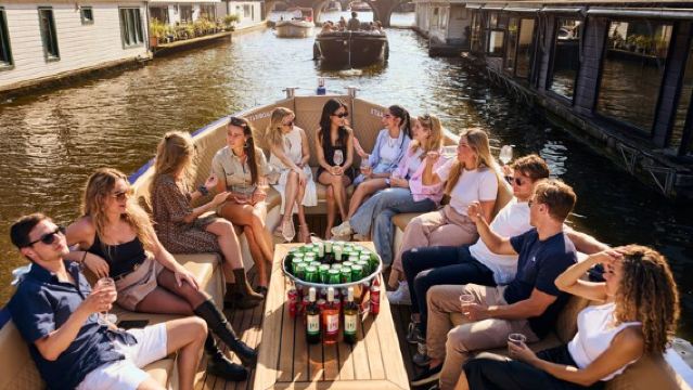 อัมสเตอร์ดัม: ทัวร์ล่องเรือชมคลองพร้อมเครื่องดื่มไม่จำกัด