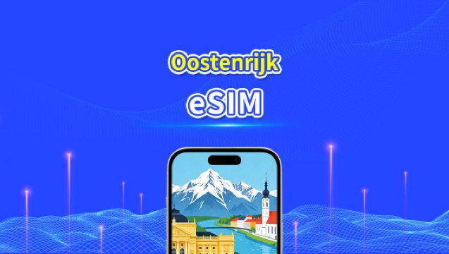 Oostenrijk eSIM | Snelle data | 5G/4G | Dag-/datapakket | 24 uur | 1-30 dagen | QR-code