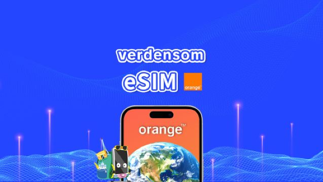 Orange World eSIM global til flere lande | 4G/LTE | 30 dages total 1GB-20GB | 24-timers fakturering | QR-kode