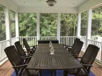Large Lux Waterfront Home on 9 Acres with Sandy Beach and Beautiful Sunsets - Homestays