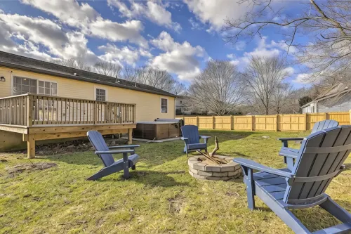 NEW! Updated Mystic Home w/ Sauna, Hot Tub & Deck