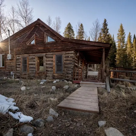 Romantic Private Log Cabin-Dogs Welcome, Fireplace, Near Breck & Hiking