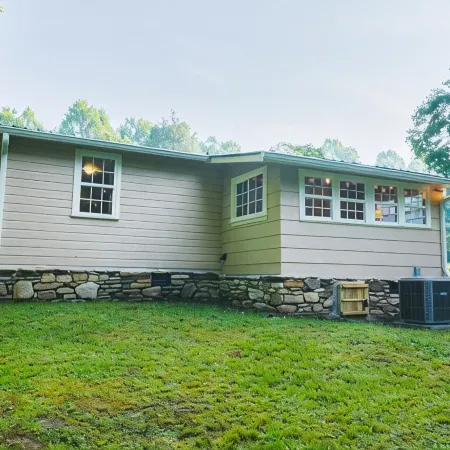 Rustic cabin at Dupont Forest