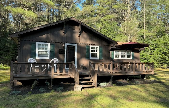 3 bedroom cabin in Chestertown with hot tub, fireplace, fire pit, wifi, and more