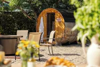 Hot Tub, Fire Pit and Barrel Sauna,  and one left turn to worlds best skiing!