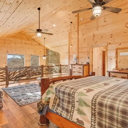 Beautiful and relaxing mountain log cabin with stunning views