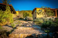 3 comfortable individuals cabins in a property with stunning views of the valley