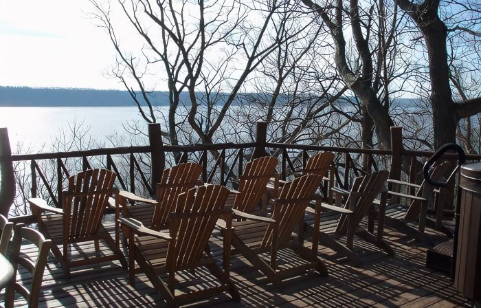 40 Acre Wooded Retreat Overlooking Lake Pepin with Lakefront