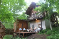 Saunabicycle Rental Log House Brown Log Các khách sạn ở Yamanakako