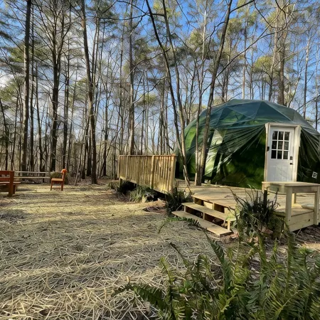 Charlotte Glamping Dome- Fawn and Fern Hideaway Отели в г. Стил Крик