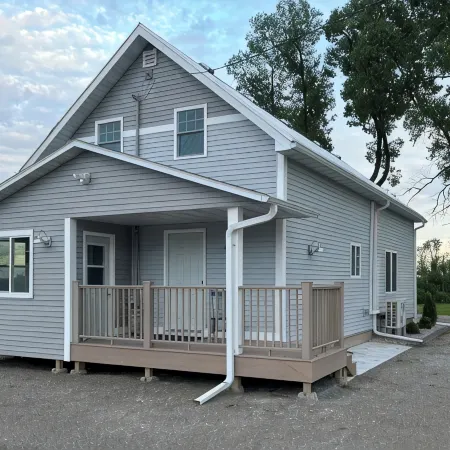 Spacious waterfront  home recently remodeled with WiFi, AC, and cable TV.