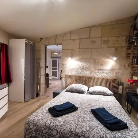 Historic center of Amboise, renovated apartment with free private parking