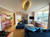 Family home overlooking Woolacombe Beach, designed for fun, sun and surf.