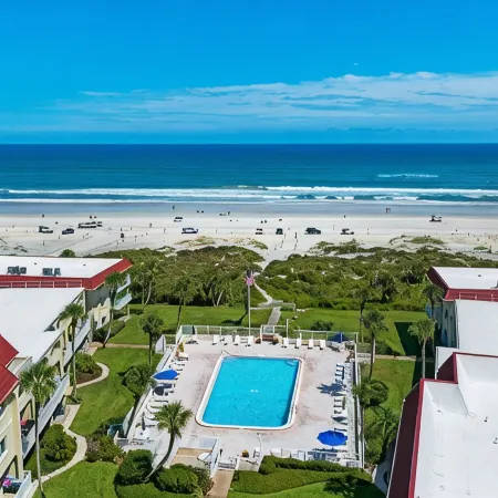 Oceanfront St Augustine Beach Condo/ Steps to Pool +  Beach