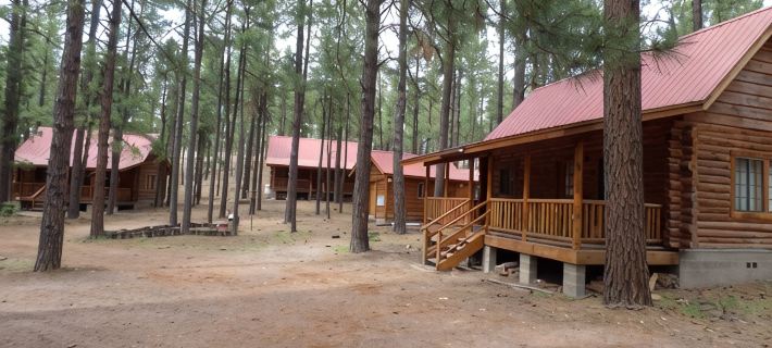 Circle Pine Ranch-"The Real Log Cabin Experience" 아파치 군 호텔