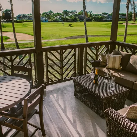 Luxury condo with central A/C and golf and ocean views