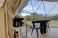 Luxury Glamping Dome “Sol” in countryside with hot/tub near Hot Springs - Chalets