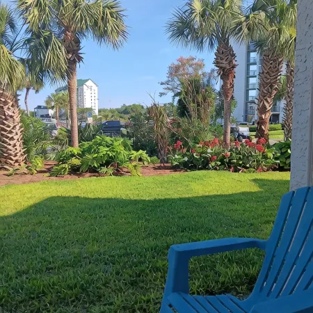 Poolside Destin Harbor access townhome with boat slip and private beach access
