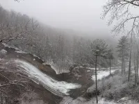 Stay Directly above Toxaway Falls with Breathtaking Mountain Views. - Mountain view