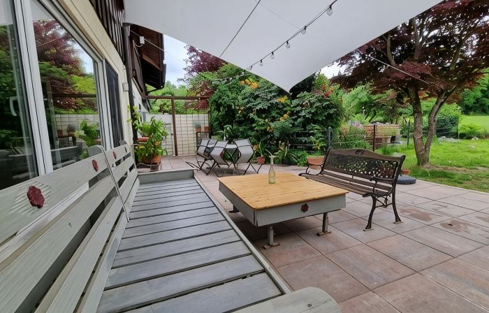 Holiday home with garden and mountain view