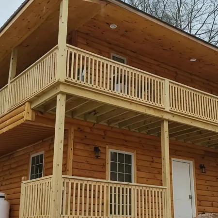 Cedar Lodge, serene all wood escape in Blue Ridge