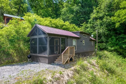 Smoky Mountain Mist, Tiny Home, Custom Log Cabin,  Great Smoky Mountains