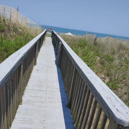 Beautiful Ocean Front Studio with direct beach and access to a deck.