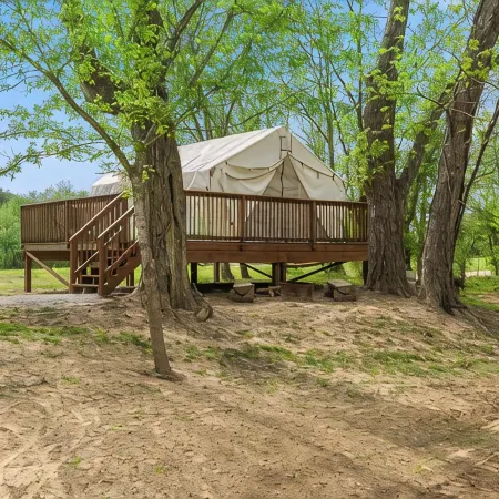 Furnished Glamping Tent/King Bed/Access to the Red River - Elusive Elk - #1