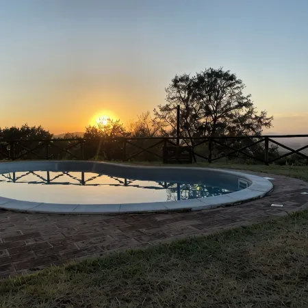 detached villa with a private swimming pool and a large terrain