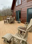 Long-Range Mtn Views, Huge Deck, Spa, Play Room, 1 Mile to Ski Resort & Trails - balcony