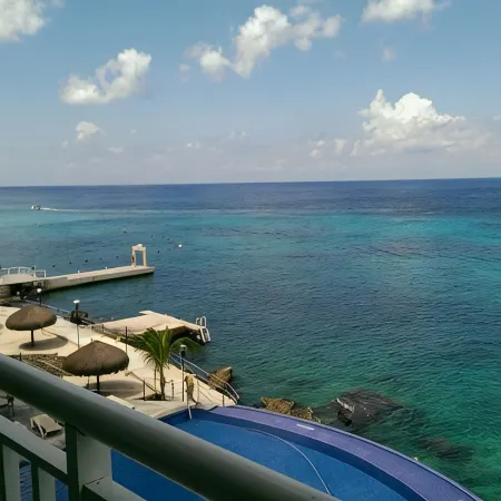 4/4.5 Condo Oceanfront Cozumel Downtown AC WiFi Security