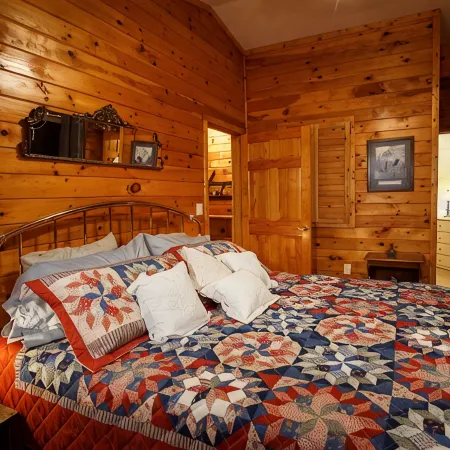 Cliffhanging Cabin over French Broad River between Hot Springs, NC and Gatlinburg Tn