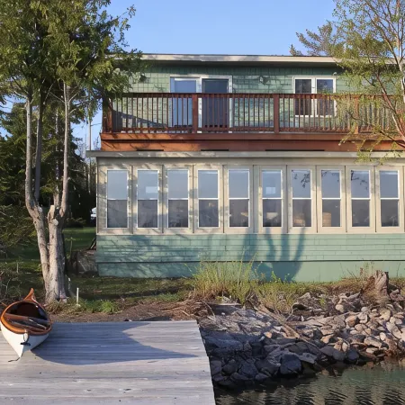 Waterfront 2 Br Cottage In Copper Harbor With Private Dock