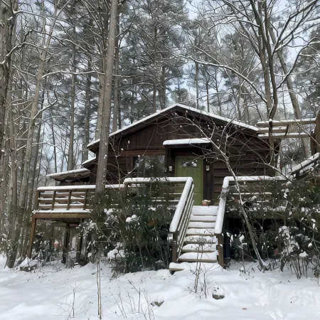 Tale of the trout cabin located 1 mile from the trout stream and Lake Отели в г. Брокен Боу