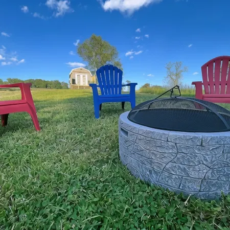 Star glazing Tiny house off grid peaceful Stone Mountain State Park and Fire pit
