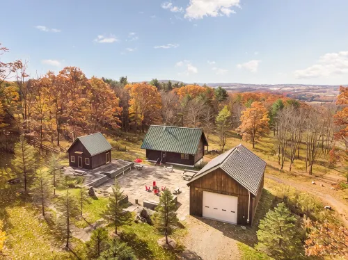 Modern Log Home Retreat and Yoga Studio, Minutes from Ithaca and Colleges - Alphydda