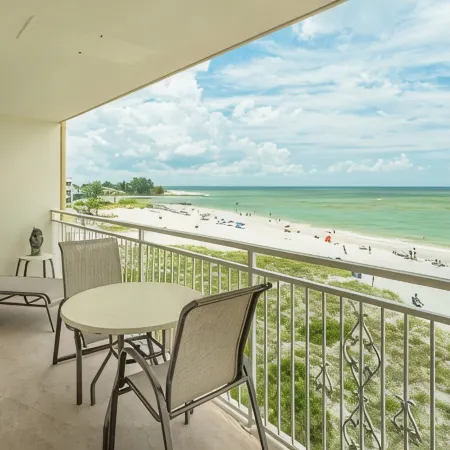 DIRECT BEACHFRONT CONDO Pool, Beautifully Renovated 2 Bedroom 4th Floor Balcony.