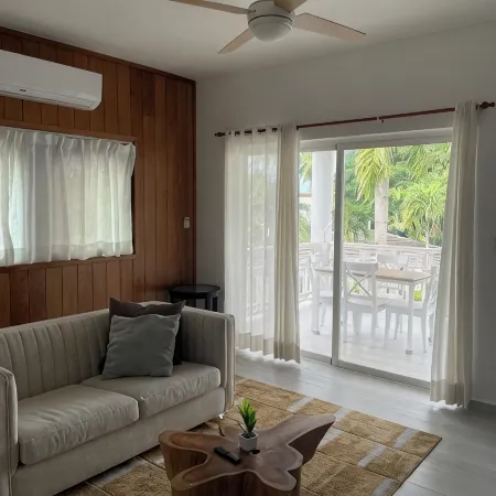 Ocean View, 2-bedroom Penthouse in gorgeous Las Terrenas with WiFi, AC