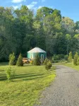Magical Riverside Yurt, hot tub & the BRPW, pet friendly near Floyd, Va - WiFi