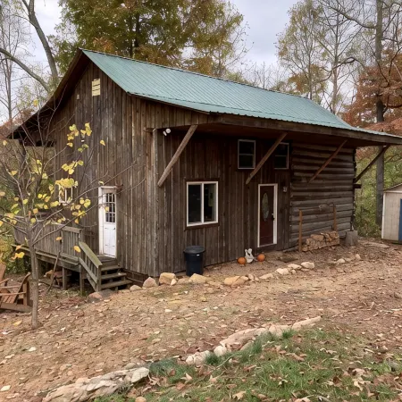 Cozy hand-built cabin in the heart of wine country, near mountains and Mayberry