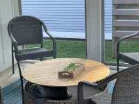 Charming 3-Bedroom House in Michigan City is Handicapp Friendly with a Ramp.