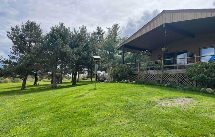 Seneca Lake View Retreat sits secluded on a 2 acre lot.