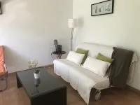 Accommodation on harbor and beach with mountain views