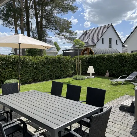 Villa Seebrise Comfort with fireplace, outdoor whirlpool, sauna and garden