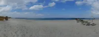 Rocksteins Nr. 2 - cozy vacation apartment, close to the beach, the Baltic Sea on the horizon