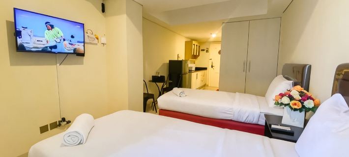 Minimalist Studio Room Marquis de Lafayette Apartment by Travelio Hotels in Central Semarang