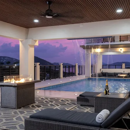Brand New Luxury 8BR Villa on St. Thomas with Ocean Views, Waterfall Pool & More