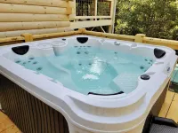 距阿什維爾市中心4英里的熱水浴缸和火坑小屋 - 木屋